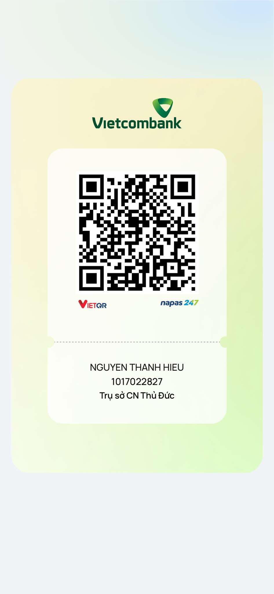 QR Code Ủng hộ